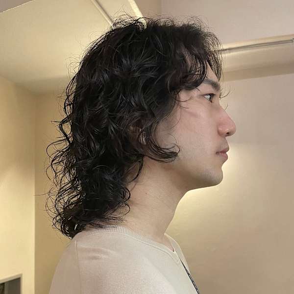 メンズロングパーマ_無造作パーマ_レイヤーパーマ