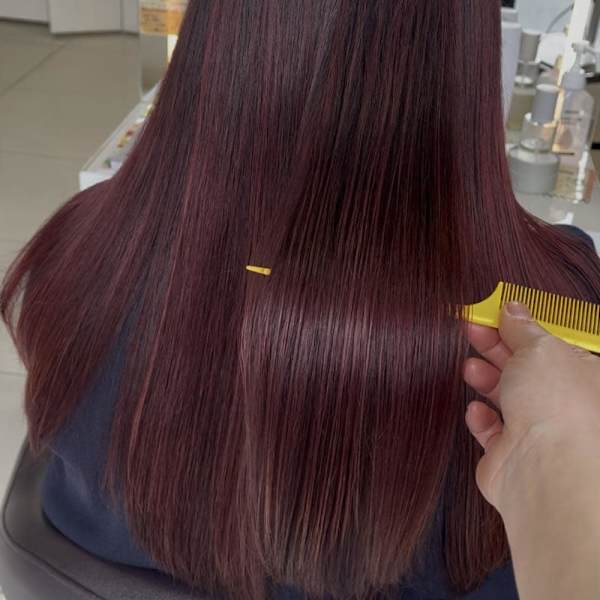 ツヤツヤ暖色カラー