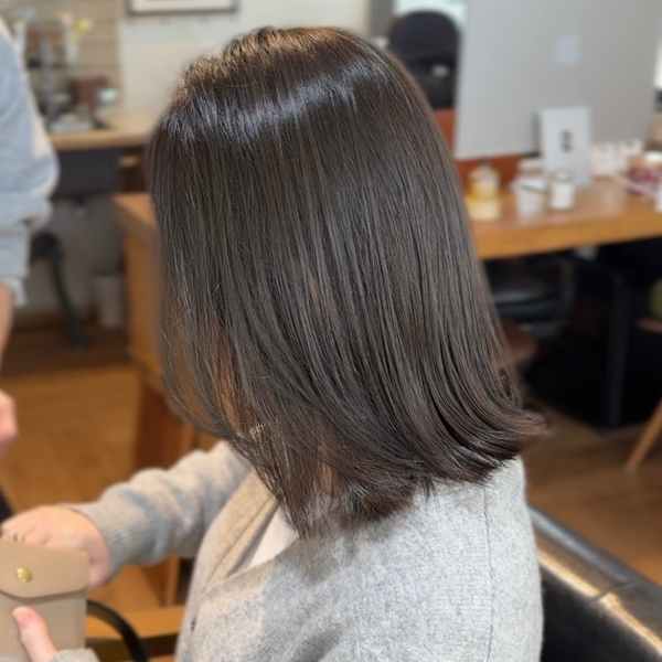 透明感グレージュcolor