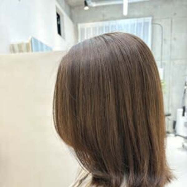 乾かすだけでやわらか質感のナチュラルボブ