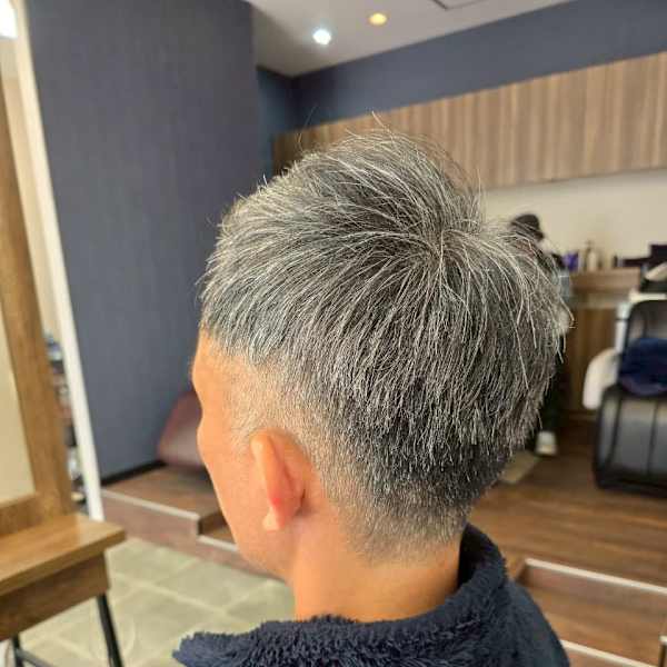 メンズカット/パーマ/グレイカラー/鎌取駅/韓国風/白髪染め