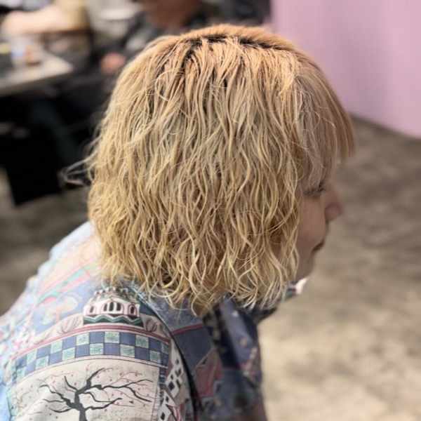 ブリーチ毛対応スパイラルパーマ