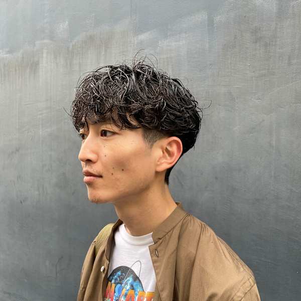 ツーブロックマッシュパーマ|BLUE TOMATO