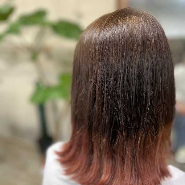 白髪ぼかしカラー+裾カラー