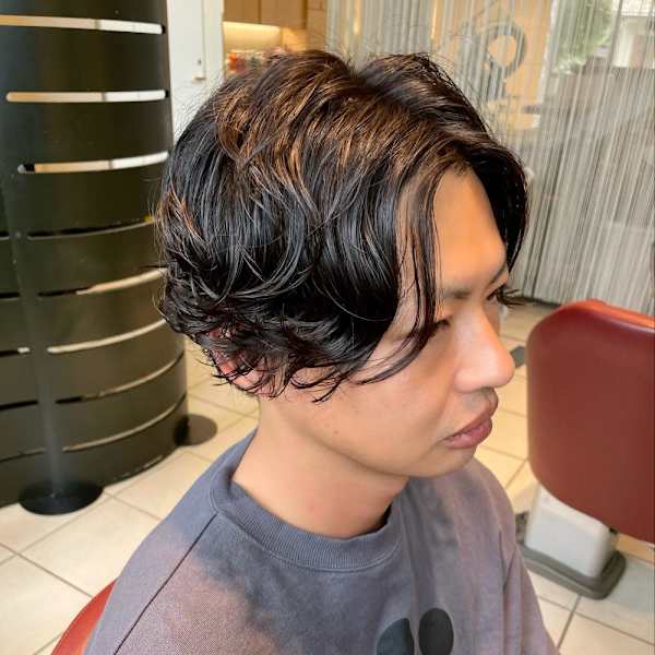 無造作メンズパーマ|EMU international 春日部本店