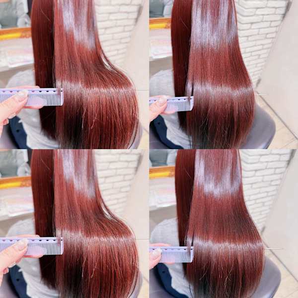 ブリーチなしチェリーレッド【髪質改善　錦糸町】