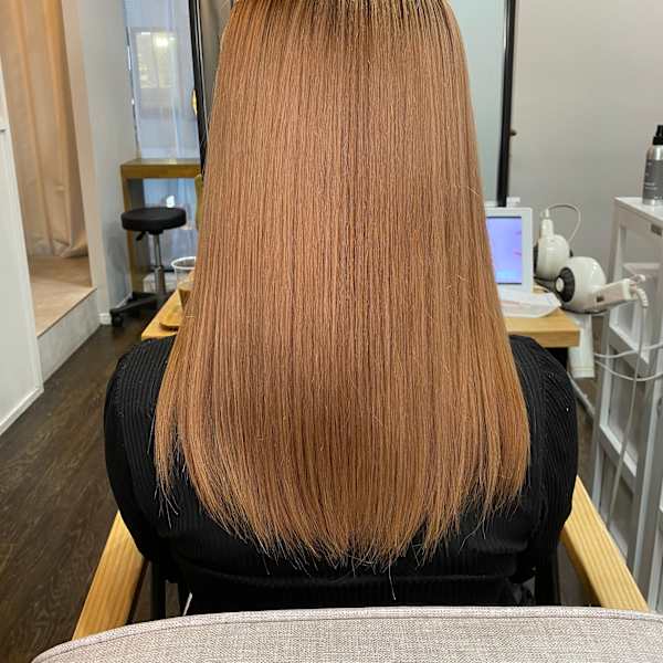 酸性ストレートパーマ(酸性縮毛矯正)+悟式髪質改善