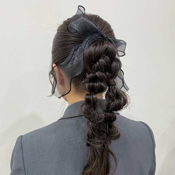 〜お呼ばれヘア〜編みおろしヘア