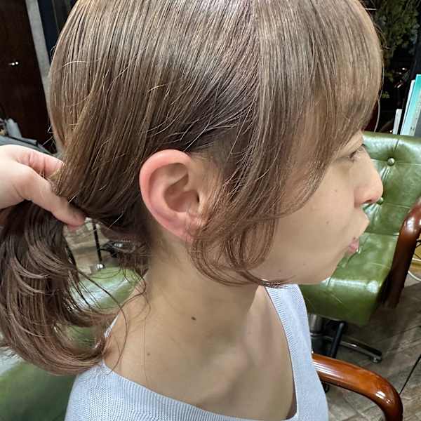 顔まわりのフレームカット
