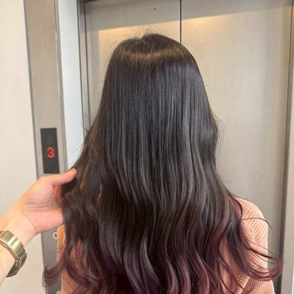 ピンクブラウングラデーション