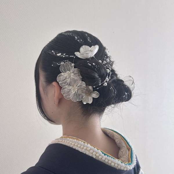 着物に合うカチモリヘアアレンジ