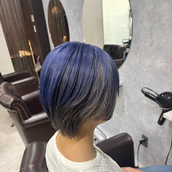 アンブレラカラー×ブルー×シルバー