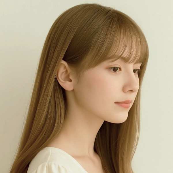 透明感カラー アッシュベージュ 大人可愛いゆるふわ