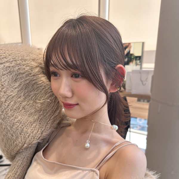 結んでもかわいい顔周りカット！
