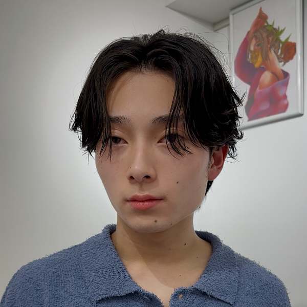 kisaiBUZZ*岬 メンズフェザーパーマセンターパート|Kisai Buzz