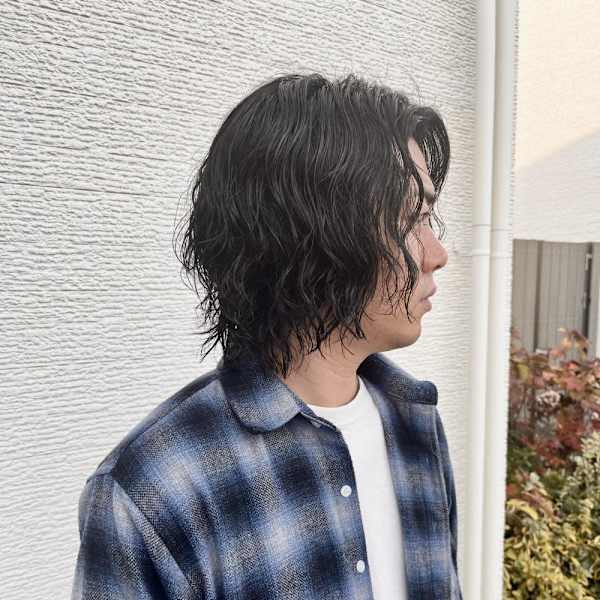 メンズ ボブ パーマ