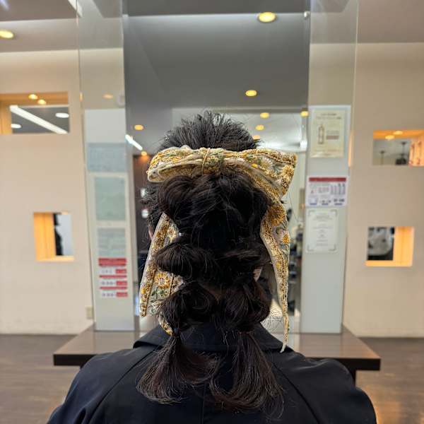 20代30代40代◎着物ドレスヘア編み込みパーティー