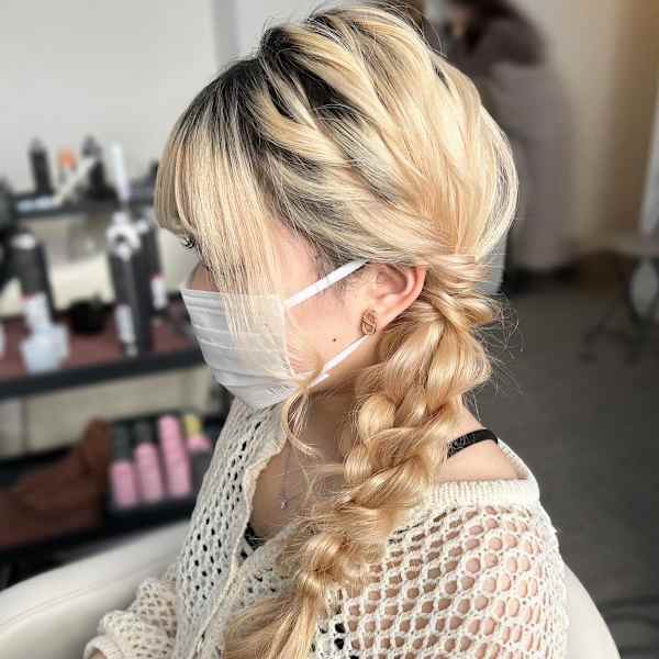 お呼ばれヘア♪ 編み下ろしスタイル