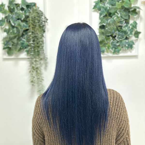 ロングネイビーブルー|Hair by PROVE
