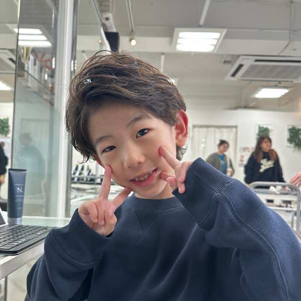 メンズキッズパーマ