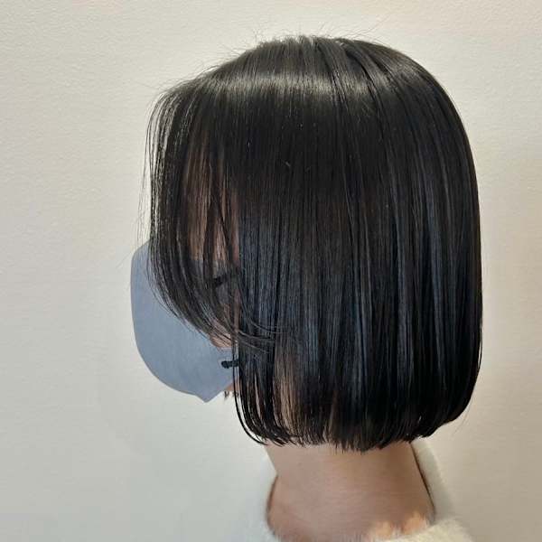 ツヤツヤ黒髪ボブ