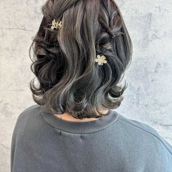 クォーターアレンジ　ヘアセット　ヘアアレンジ