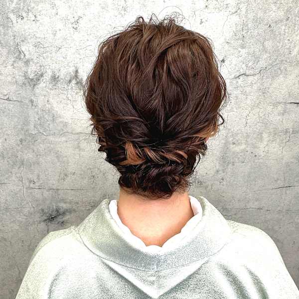 ふんわり着物アップヘア|HAIR SET STUDIO la cachette【ヘアセットスタジオ ラ カシェット】