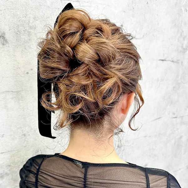 高めのボリュームアップスタイル