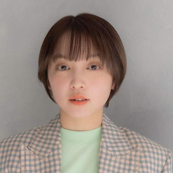 丸みショートヘア|HAIR & MAKE EARTH 大崎店