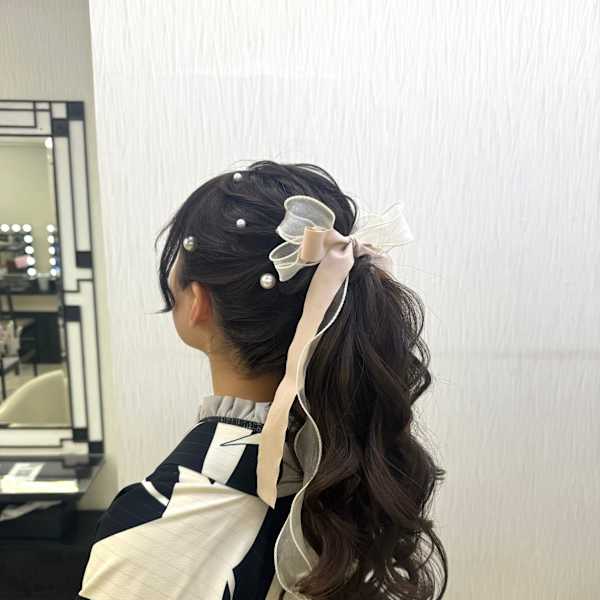 卒業式スタイル♪デザインポニーテール