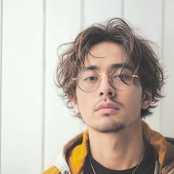 20代30代40代　センターパート大人マッシュ