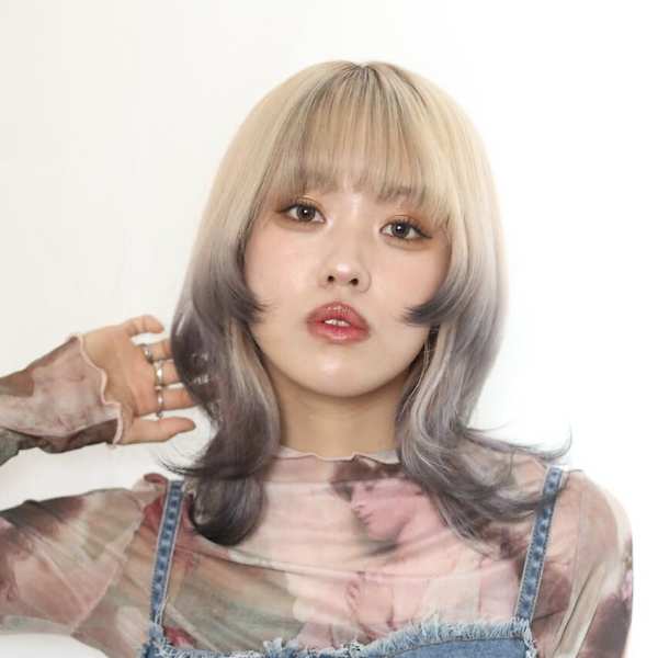 【蓮沼実奈】20代30代40代◎ハイトーンウルフ/セミディ