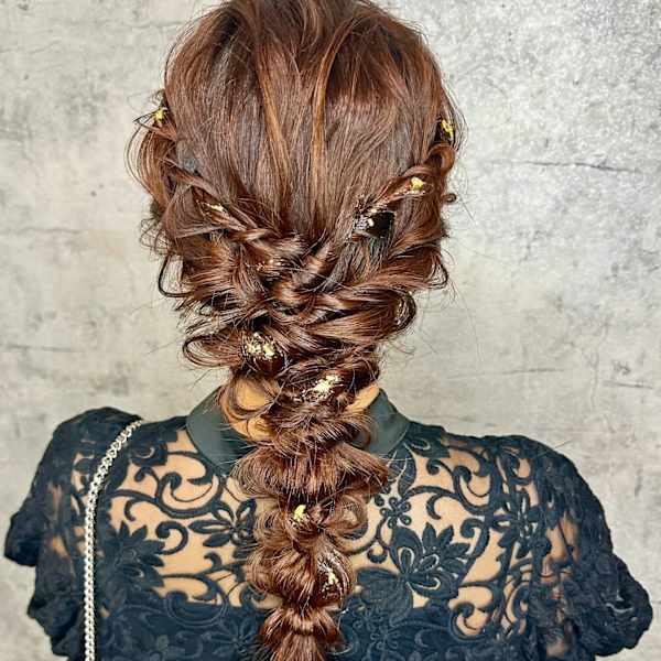 ふわふわの編み下ろし|HAIR SET STUDIO la cachette【ヘアセットスタジオ ラ カシェット】