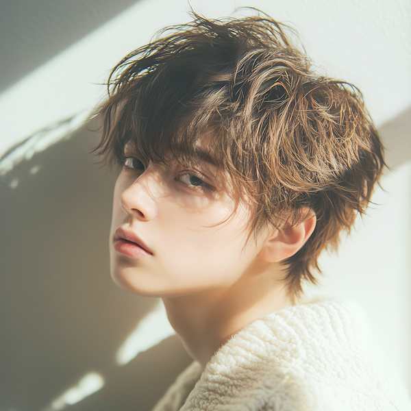 20代30代40代　マッシュ無造作モテ髪カジュアルパーマ|horte +n