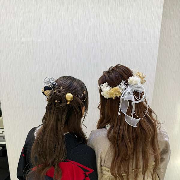 卒業式ヘア!ハーフアップ