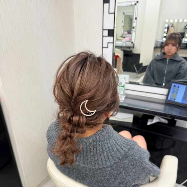お呼ばれヘア♪ 編み下ろしスタイル