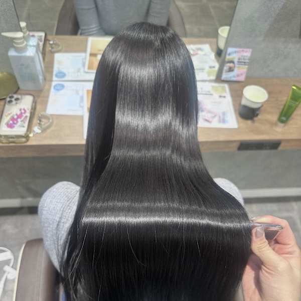 ★乾かすだけで理想の艶髪！酸性ストレート