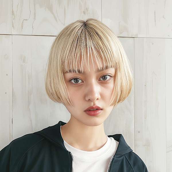 20代30代40代 外国人風モードボブ#63