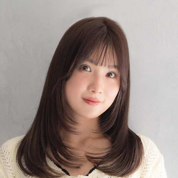 ハイレイヤー×内巻きワンカール|HAIR & MAKE EARTH 大崎店