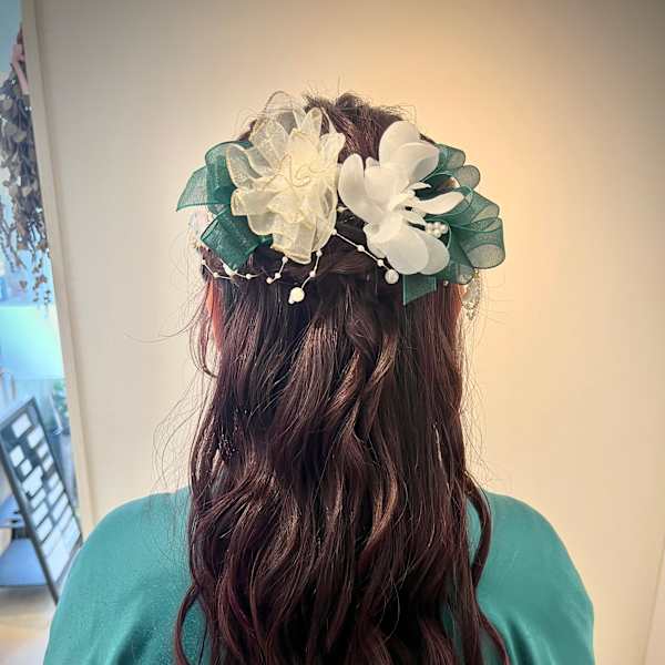 袴お着付け×ヘアセットハーフアップ