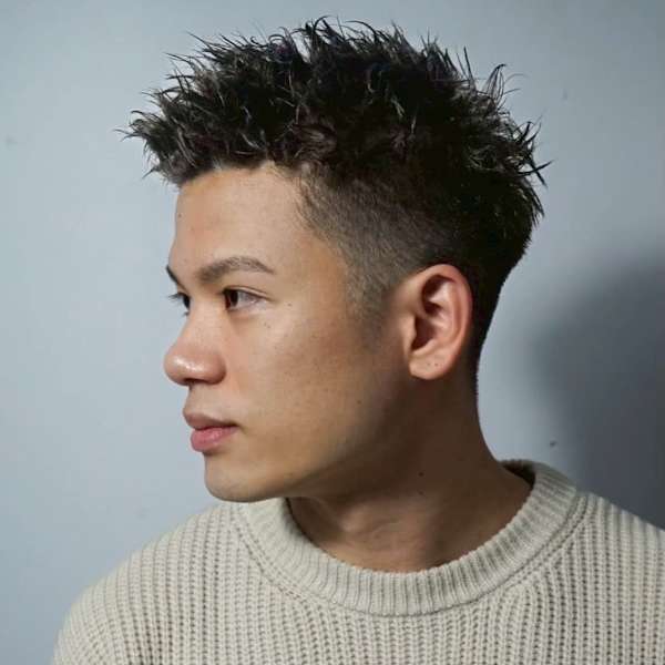 アップバングショート
