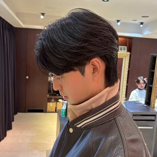 韓国風カルマパーマ　メンズ韓国ヘア　メンズカット　原宿表参道|ALLM omotesando