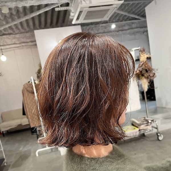 ラフウェーブボブ＊レイヤーパーマ|AOZORA HAIR kaminoura