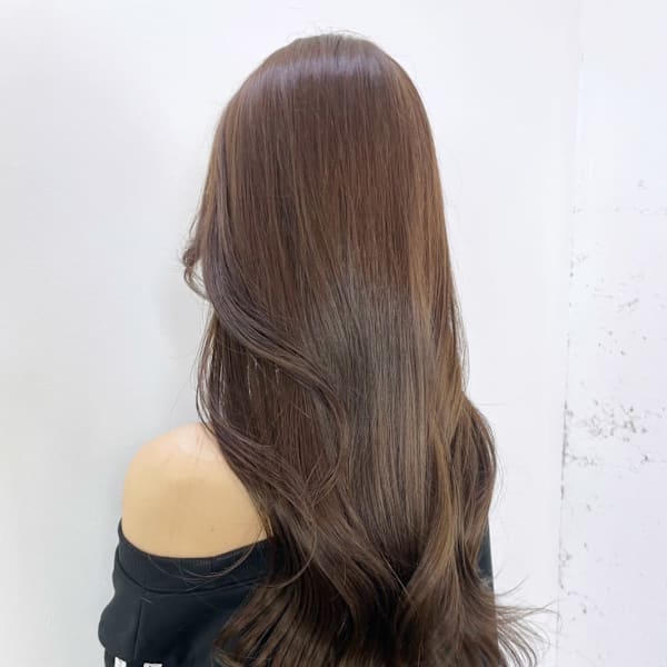 ロング韓国ヘアくびれヘア美髪顔周りレイヤー_ba544241