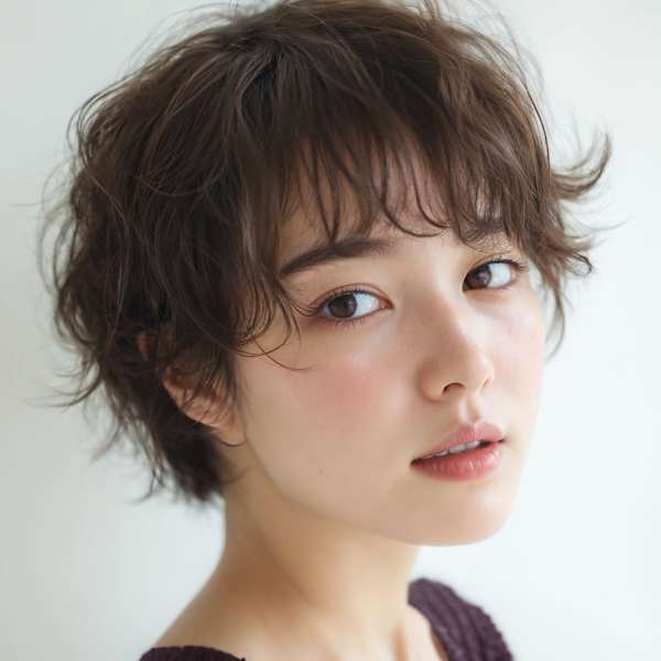 大人可愛いショートヘア