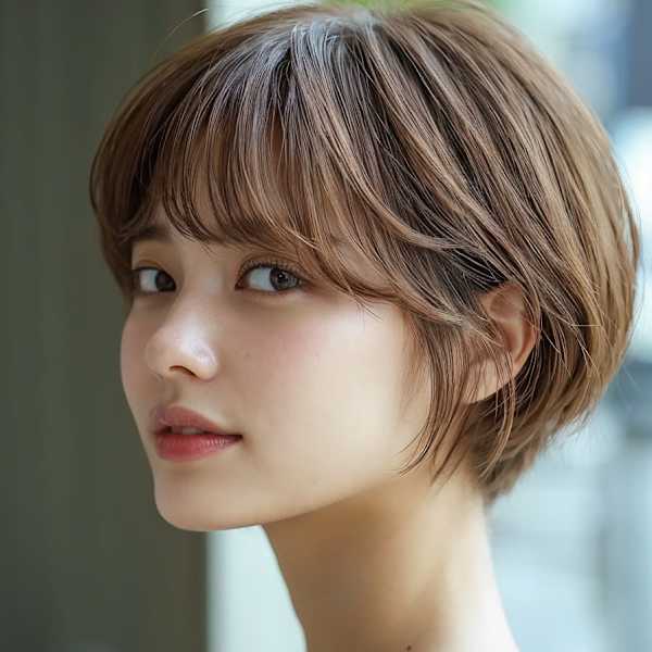 大人可愛いショートヘア