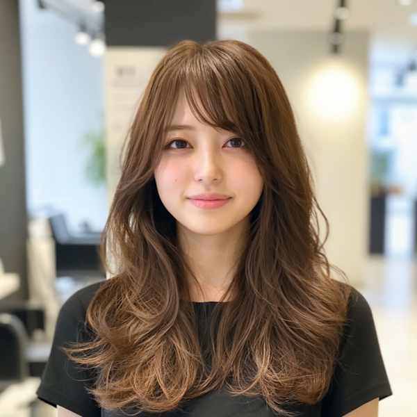 大人可愛いロングヘア