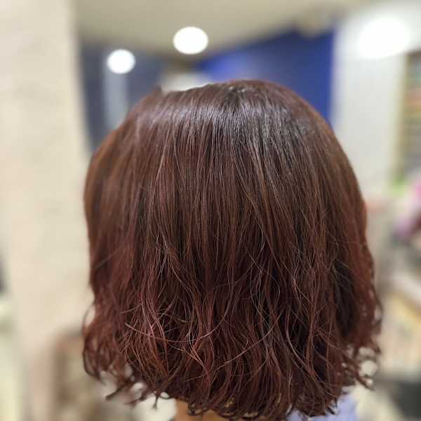 こなれベージュ×ボブパーマ/ナチュラルウェーブ