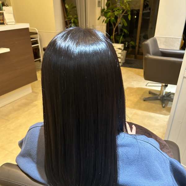 ナチュラルストレート ロングスタイル