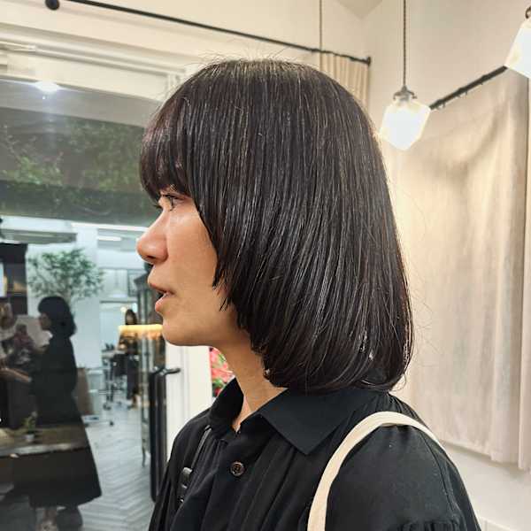 マッシュラインボブスタイル